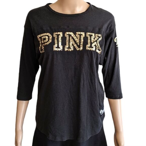 VS PINK Sequin T-Shirt  - Picture 1 of 6